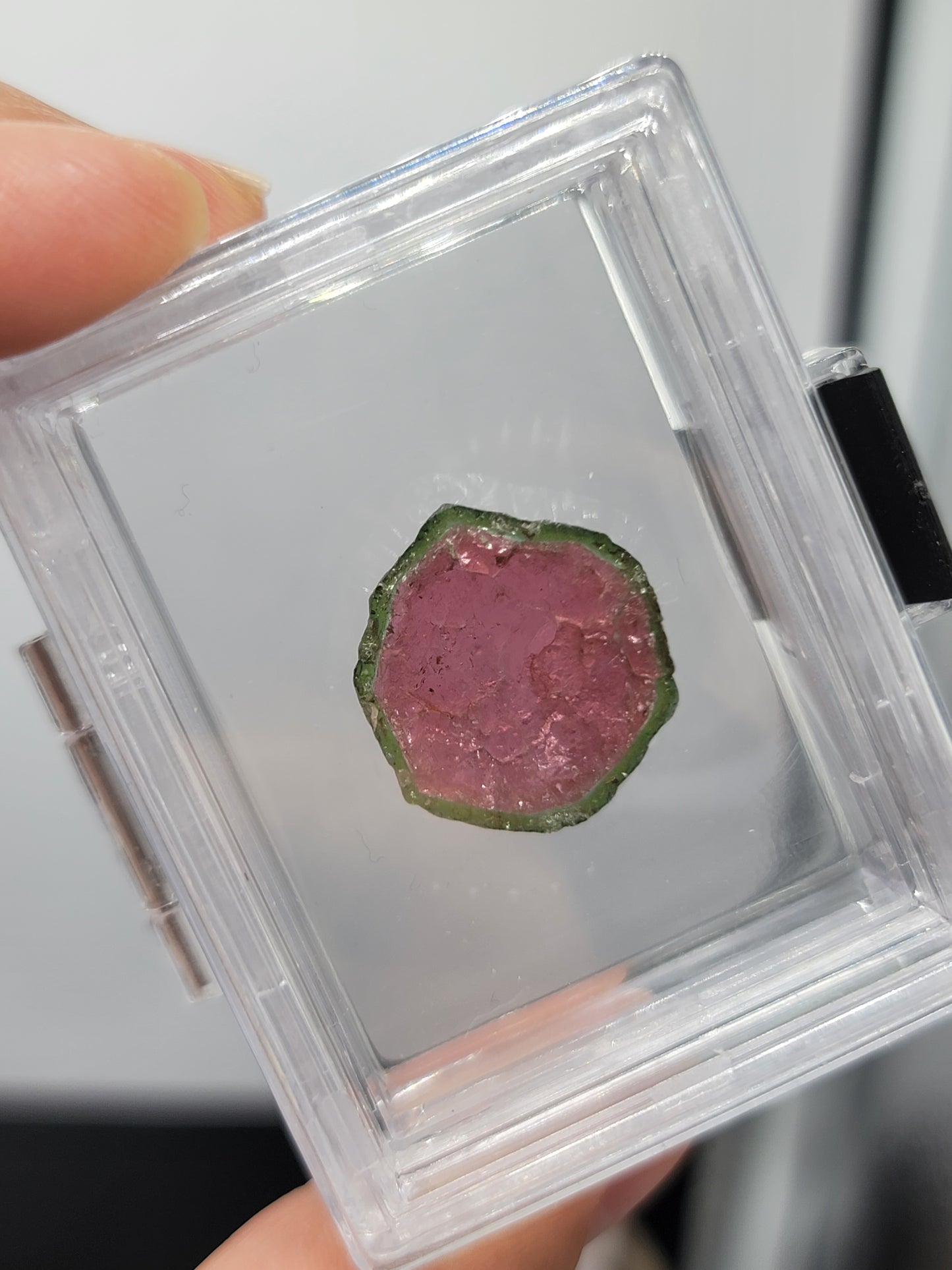 Watermelon Tourmaline Slice